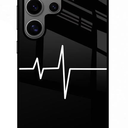 Heart Beats Samsung S24 Ultra Glass Case Back Cover by Casekaro