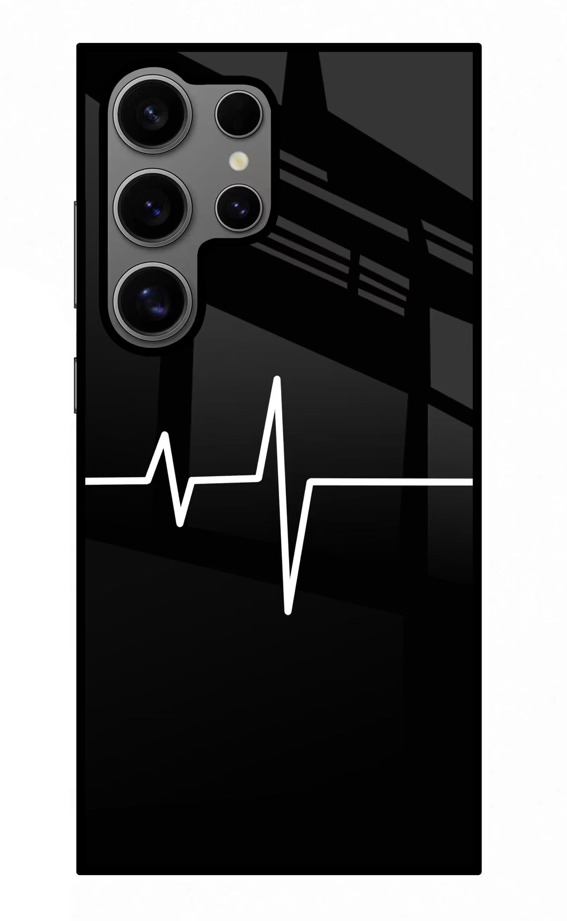 Heart Beats Samsung S24 Ultra Glass Case Back Cover by Casekaro