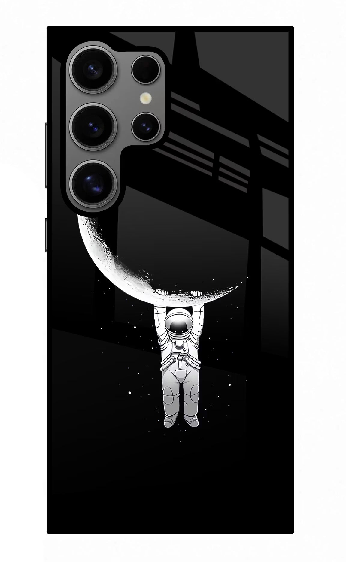 Moon Space Samsung S24 Ultra Glass Case Back Cover by Casekaro