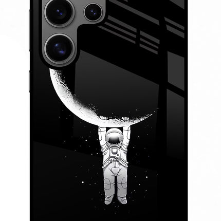 Moon Space Samsung S24 Ultra Glass Case Back Cover by Casekaro