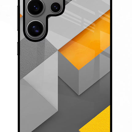Abstract Samsung S24 Ultra Glass Case Back Cover by Casekaro