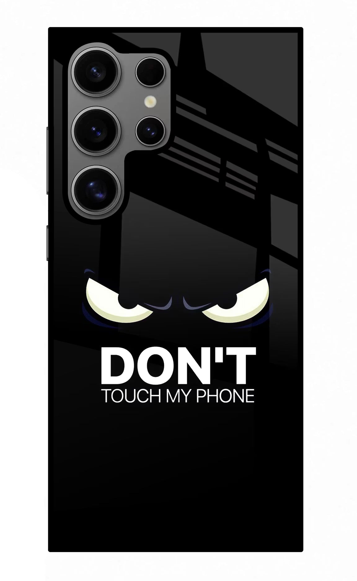 Don'T Touch My Phone Samsung S24 Ultra Glass Case Back Cover by Casekaro