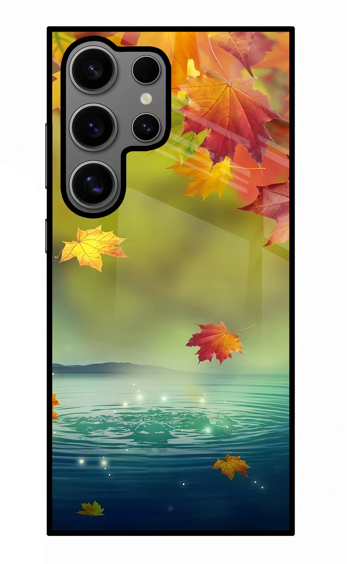 Flowers Samsung S24 Ultra Glass Case Back Cover by Casekaro