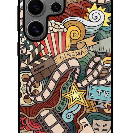 Cinema Abstract Samsung S24 Ultra Glass Case
