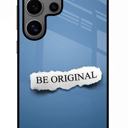 Be Original Samsung S24 Ultra Glass Case Back Cover by Casekaro