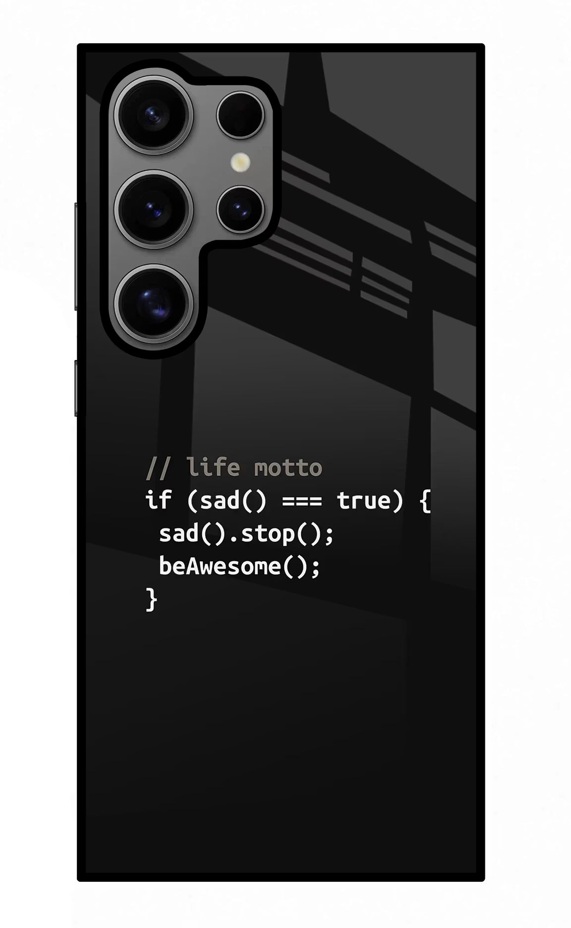 Life Motto Code Samsung S24 Ultra Glass Case