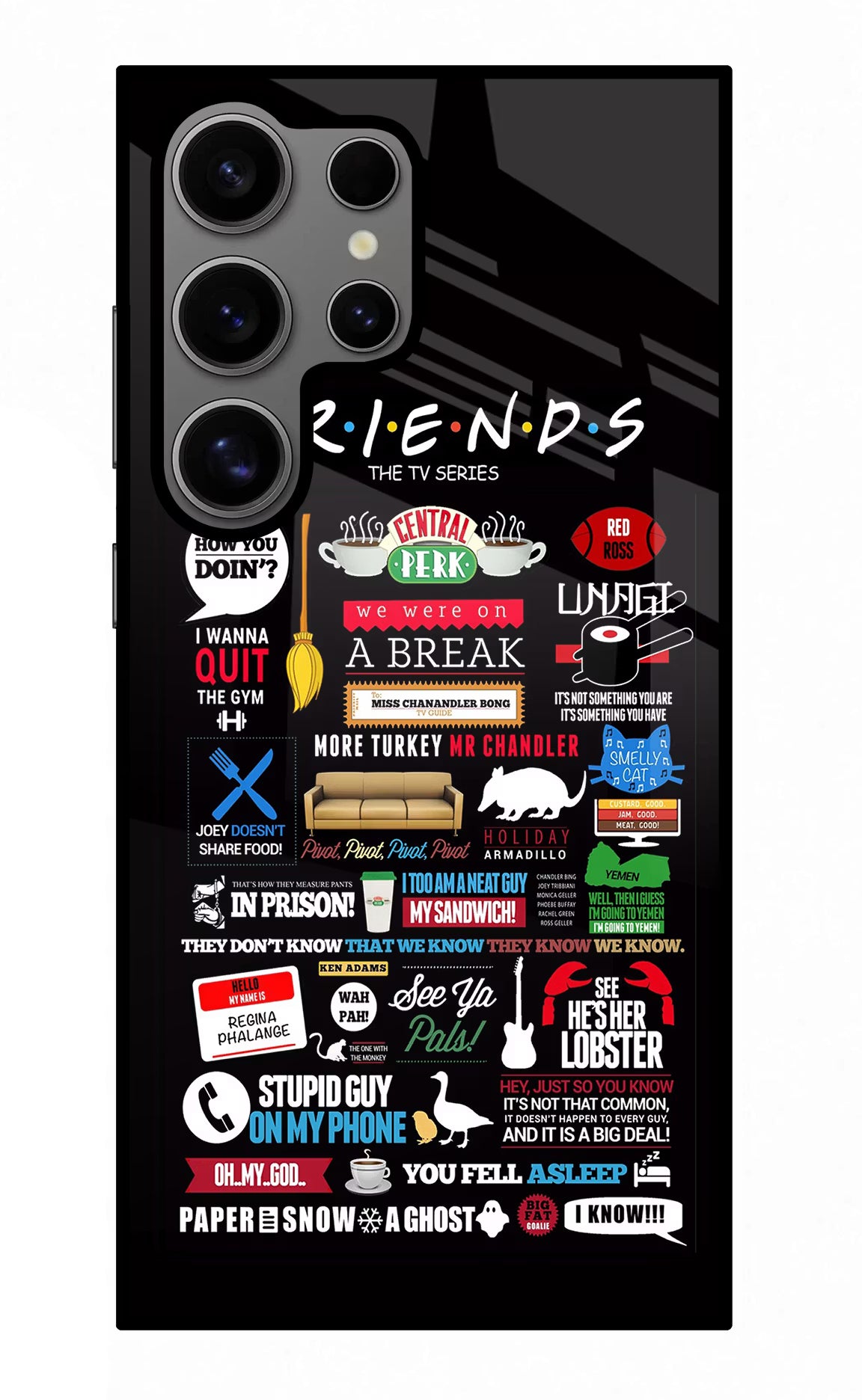 FRIENDS Samsung S24 Ultra Glass Case Back Cover by Casekaro