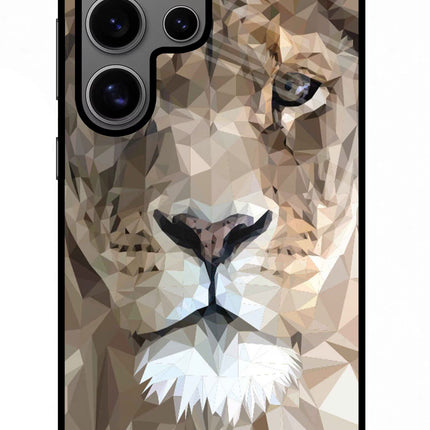Lion Art Samsung S24 Ultra Glass Case Back Cover by Casekaro