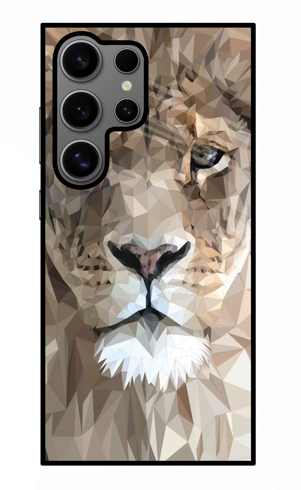 Lion Art Samsung S24 Ultra Glass Case Back Cover by Casekaro