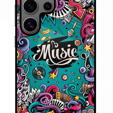 Music Graffiti Samsung S24 Ultra Glass Case