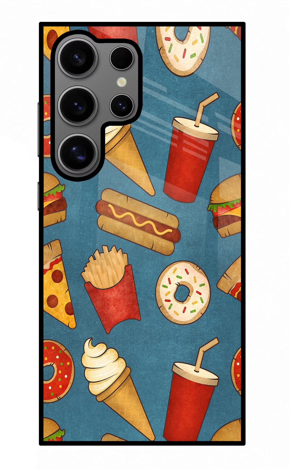 Foodie Samsung S24 Ultra Glass Case Back Cover by Casekaro