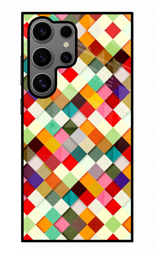 Geometric Abstract Colorful Samsung S24 Ultra Glass Case