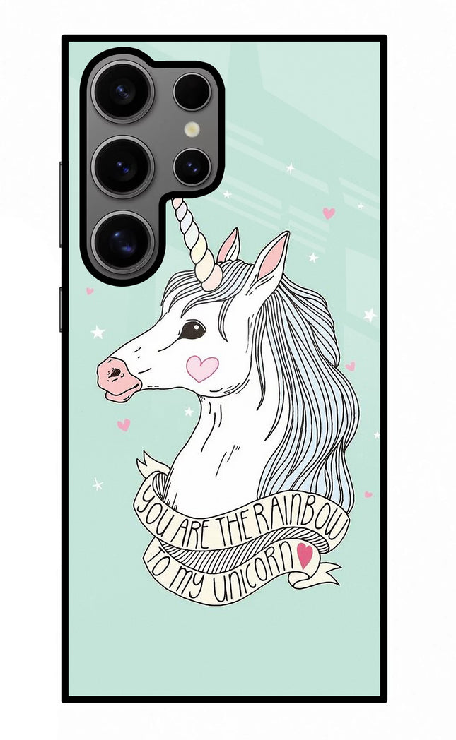 Unicorn Wallpaper Samsung S24 Ultra Glass Case