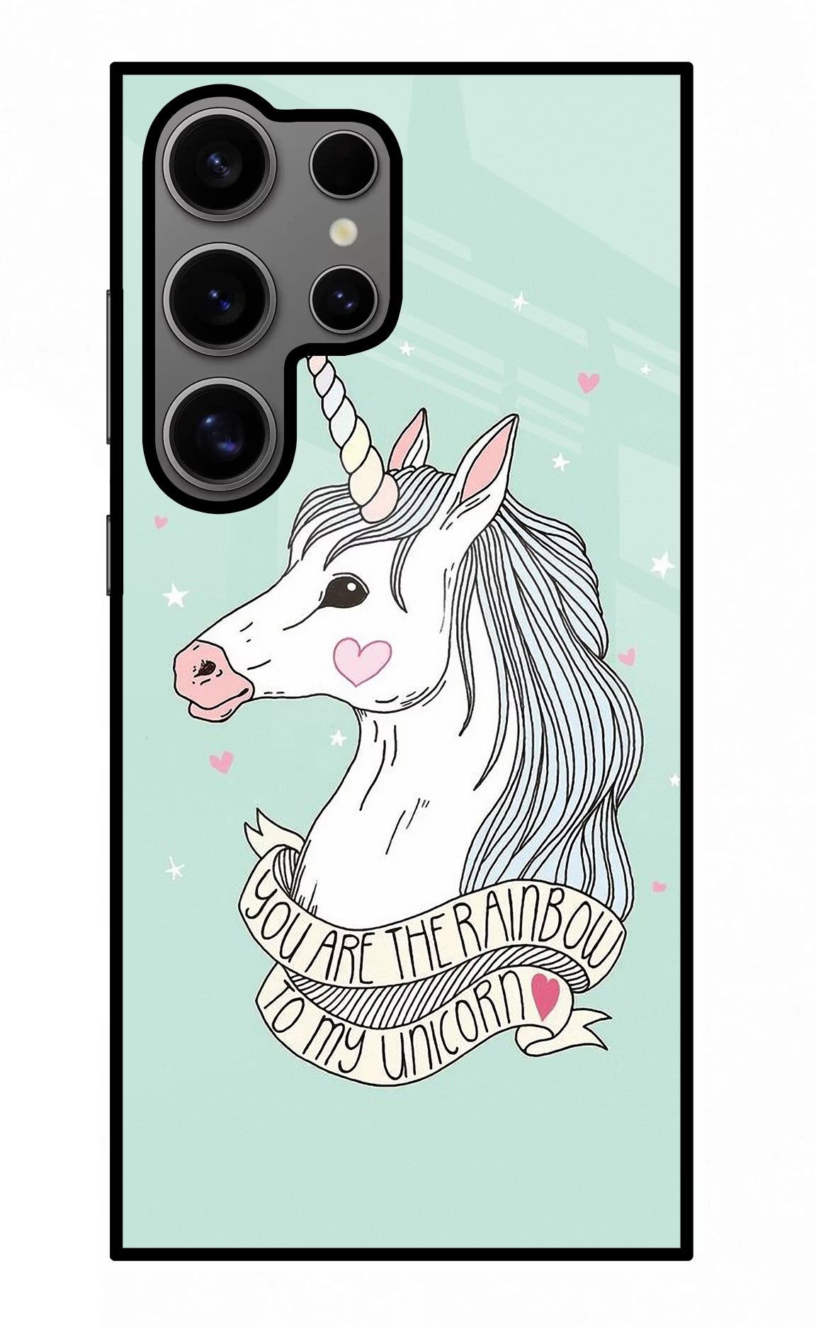 Unicorn Wallpaper Samsung S24 Ultra Glass Case Back Cover by Casekaro