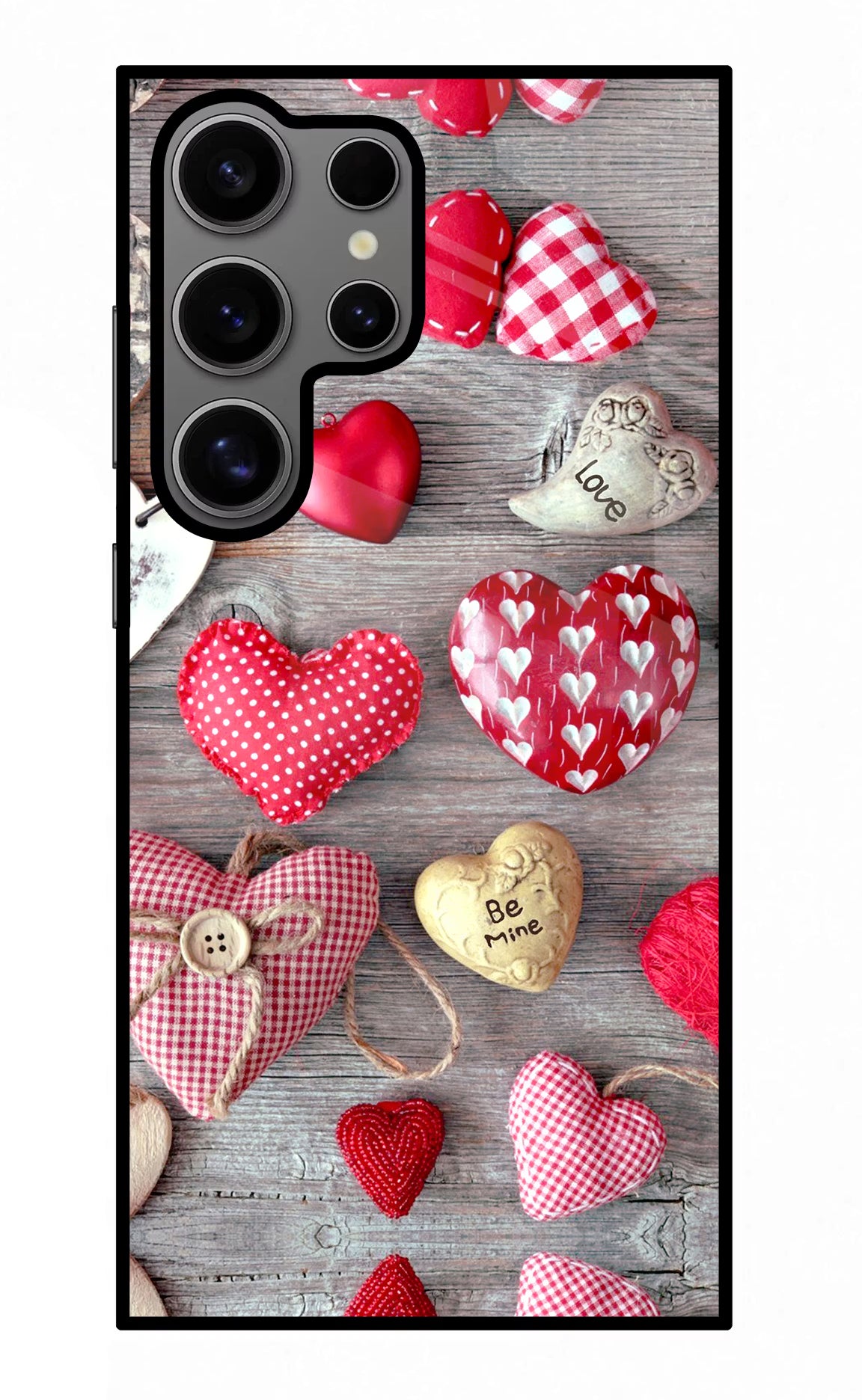 Love Wallpaper Samsung S24 Ultra Glass Case Back Cover by Casekaro