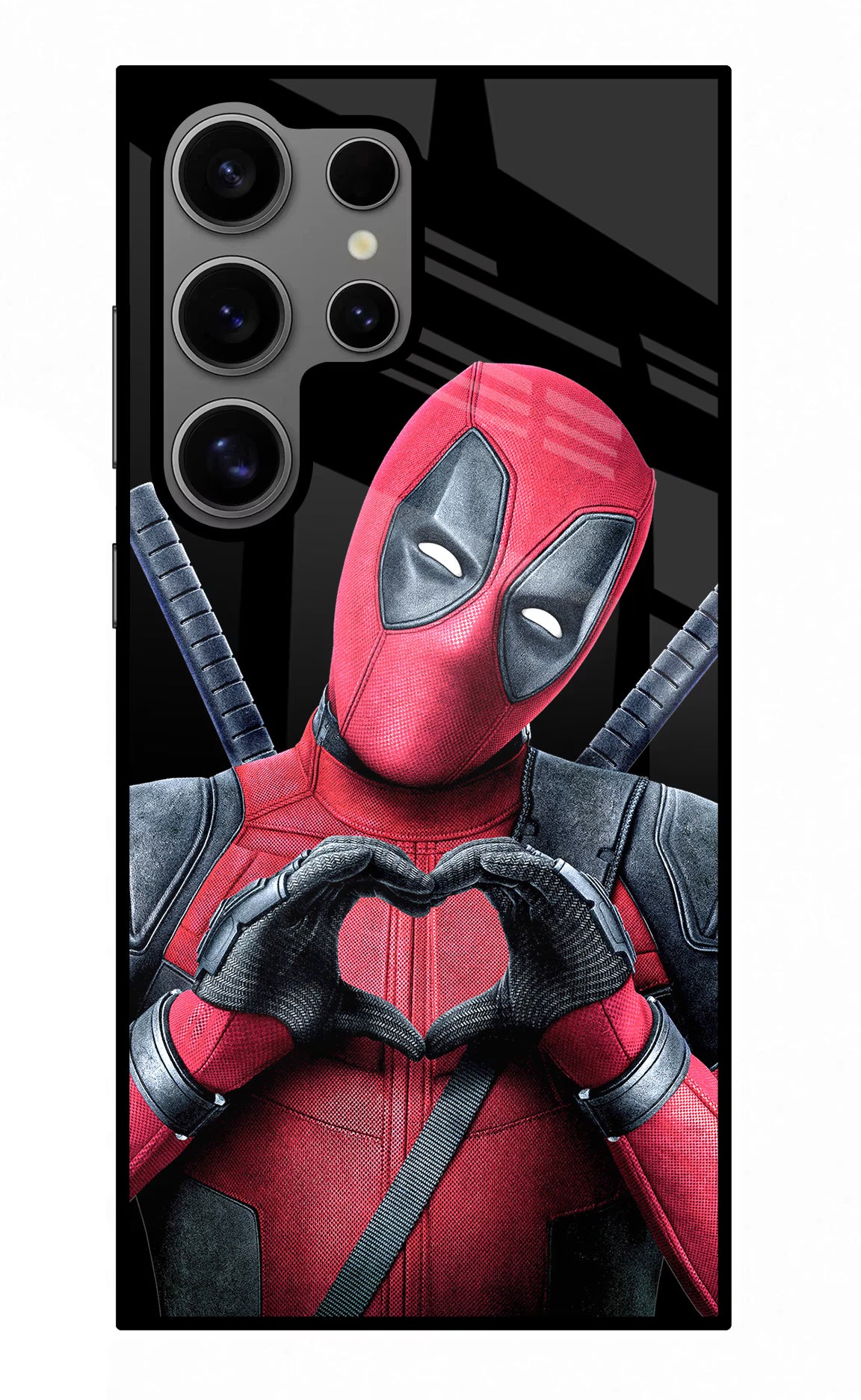 Deadpool Samsung S24 Ultra Glass Case Back Cover by Casekaro