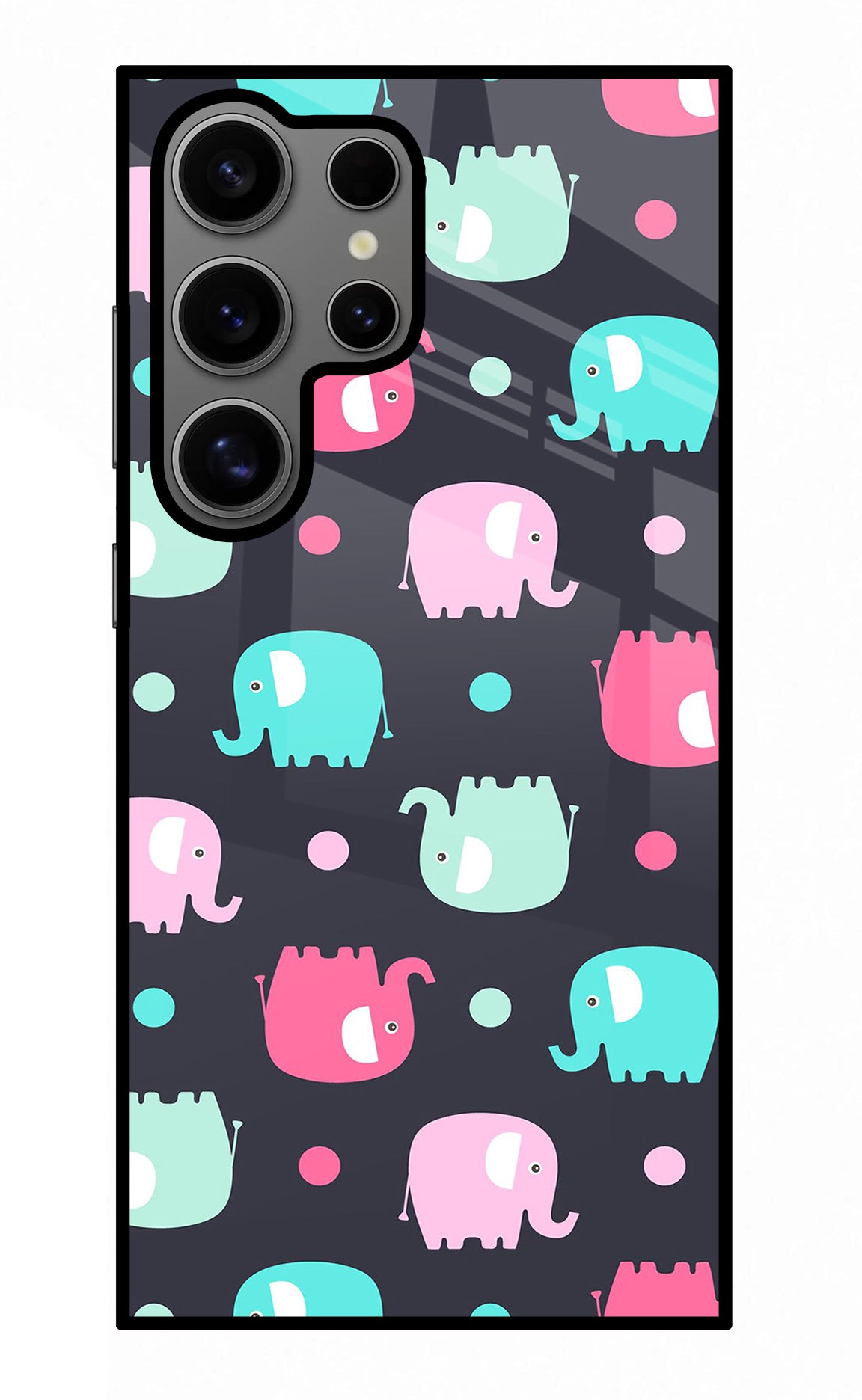 Elephants Samsung S24 Ultra Glass Case