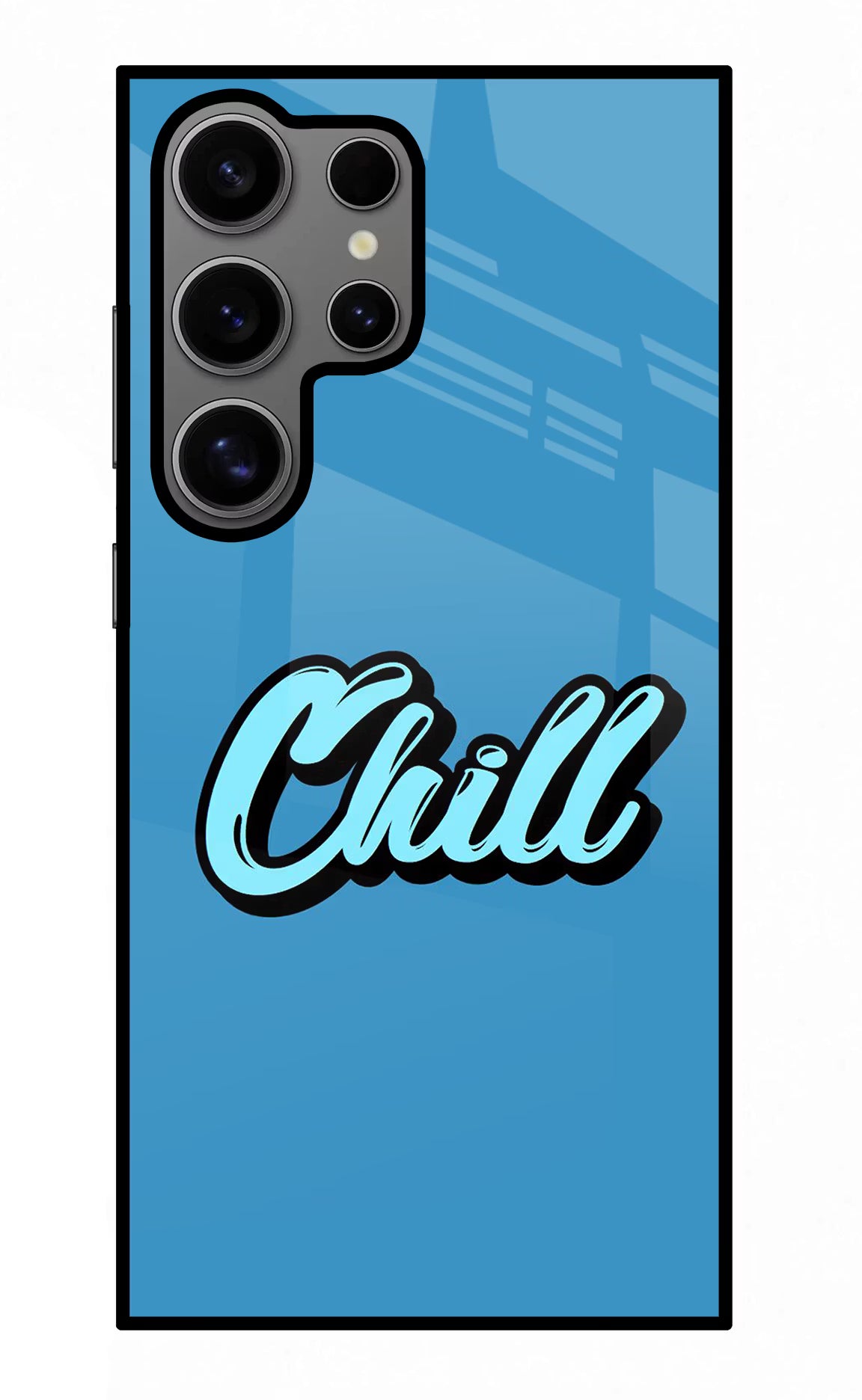 Chill Samsung S24 Ultra Glass Case Back Cover by Casekaro