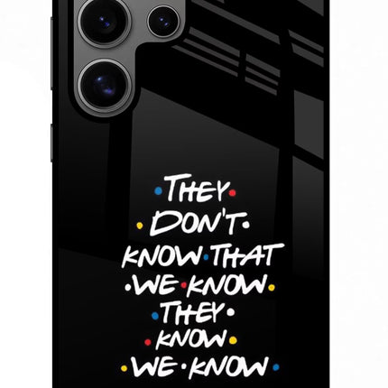 FRIENDS Dialogue Samsung S24 Ultra Glass Case Back Cover by Casekaro
