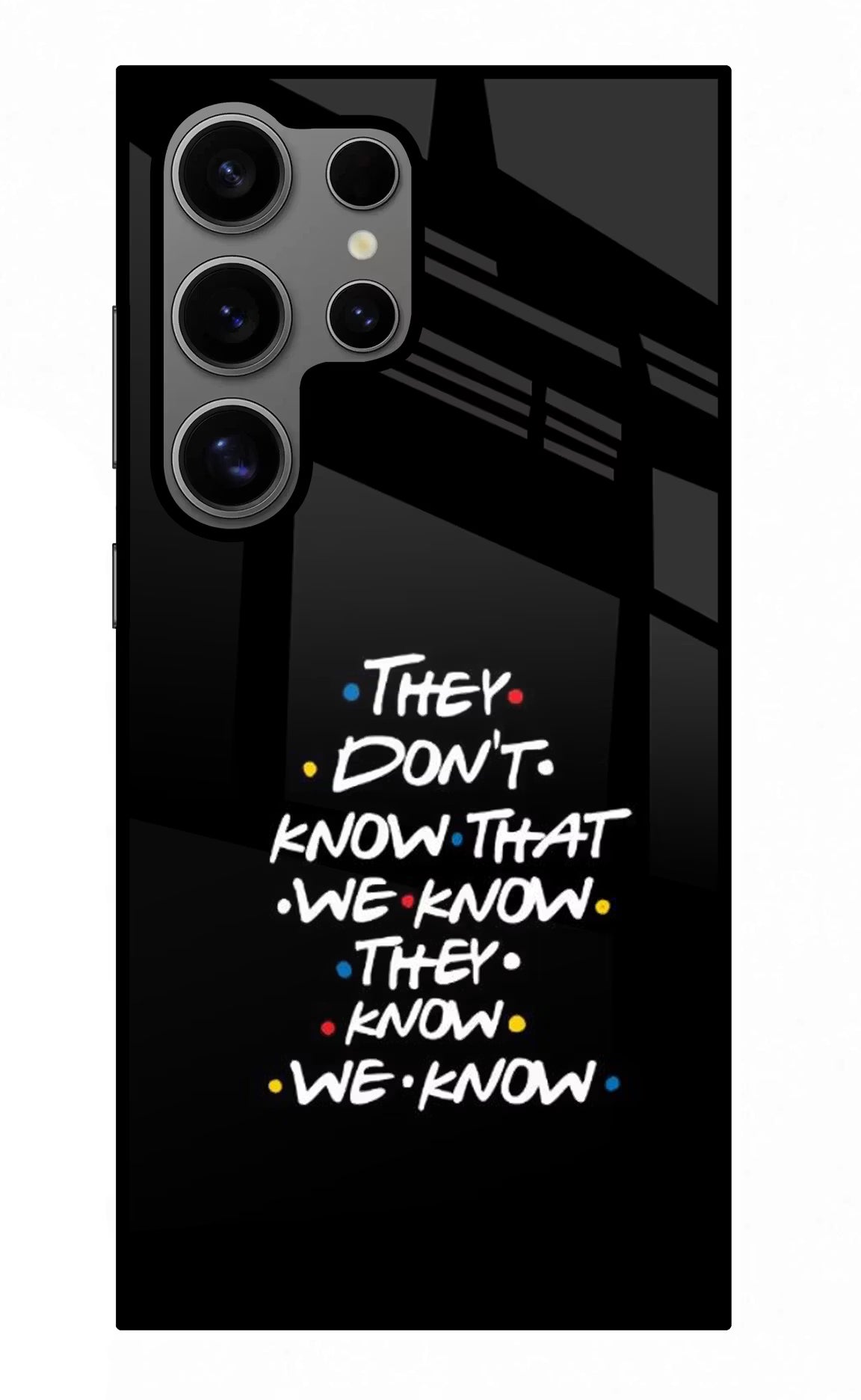 FRIENDS Dialogue Samsung S24 Ultra Glass Case Back Cover by Casekaro