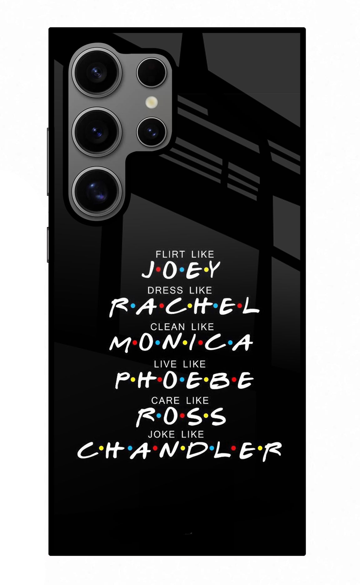 FRIENDS Character Samsung S24 Ultra Glass Case