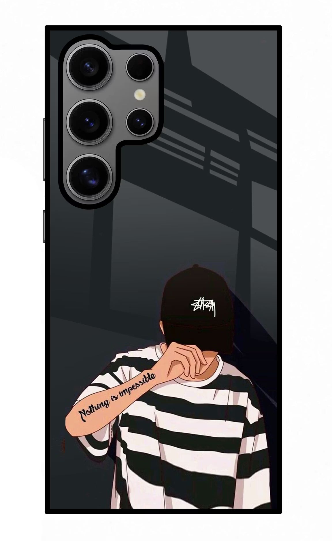 Aesthetic Boy Samsung S24 Ultra Glass Case Back Cover by Casekaro