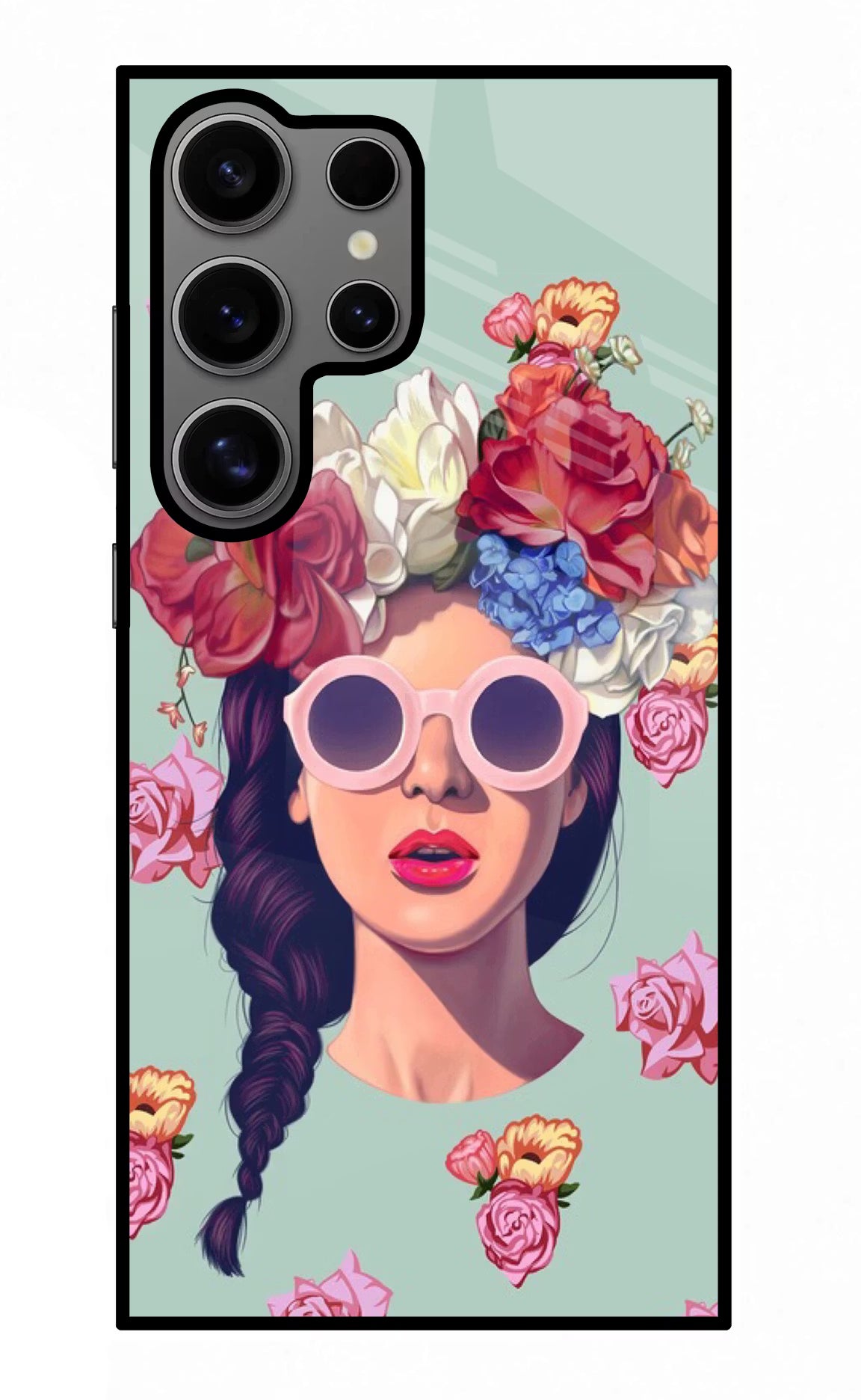 Pretty Girl Samsung S24 Ultra Glass Case Back Cover by Casekaro