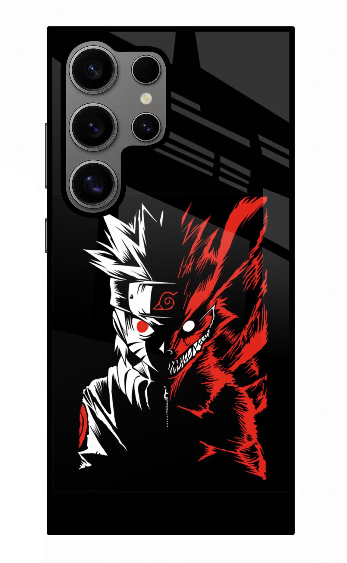 Naruto Two Face Samsung S24 Ultra Glass Case Back Cover by Casekaro