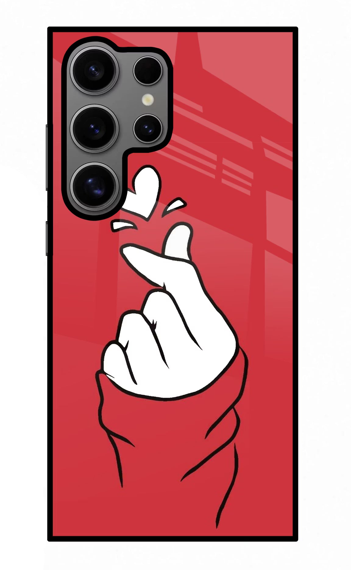 Korean Love Sign Samsung S24 Ultra Glass Case