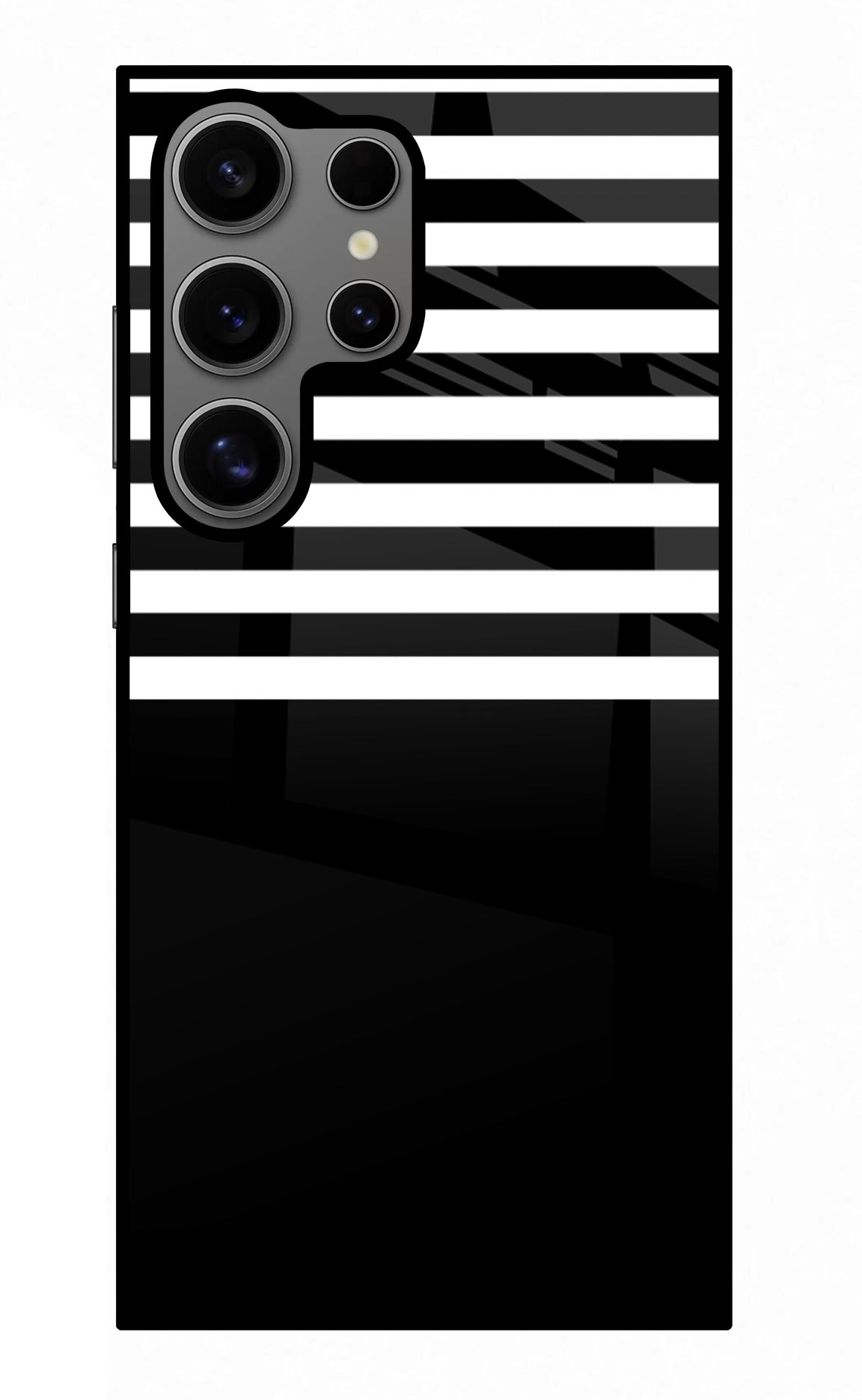 Black and White Print Samsung S24 Ultra Back Cover