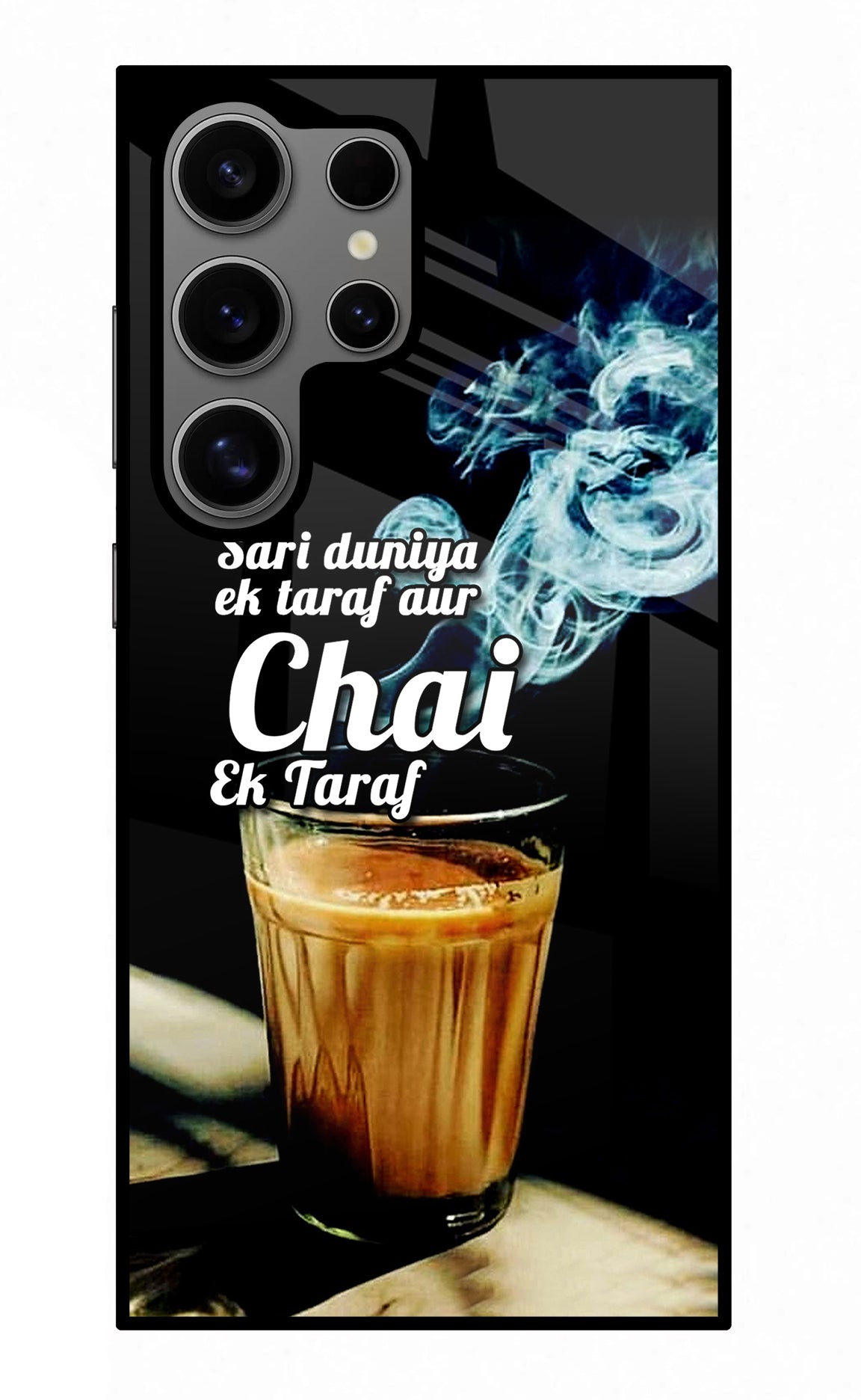 Chai Ek Taraf Quote Samsung S24 Ultra Glass Case