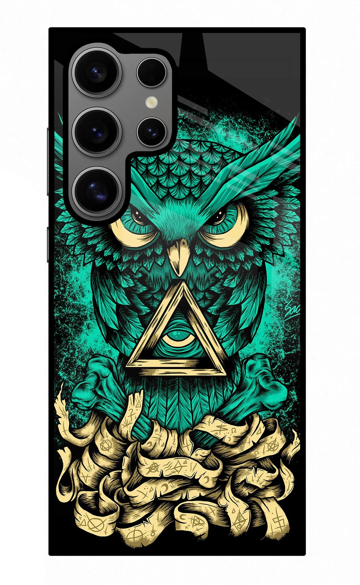 Green Owl Samsung S24 Ultra Back Cover