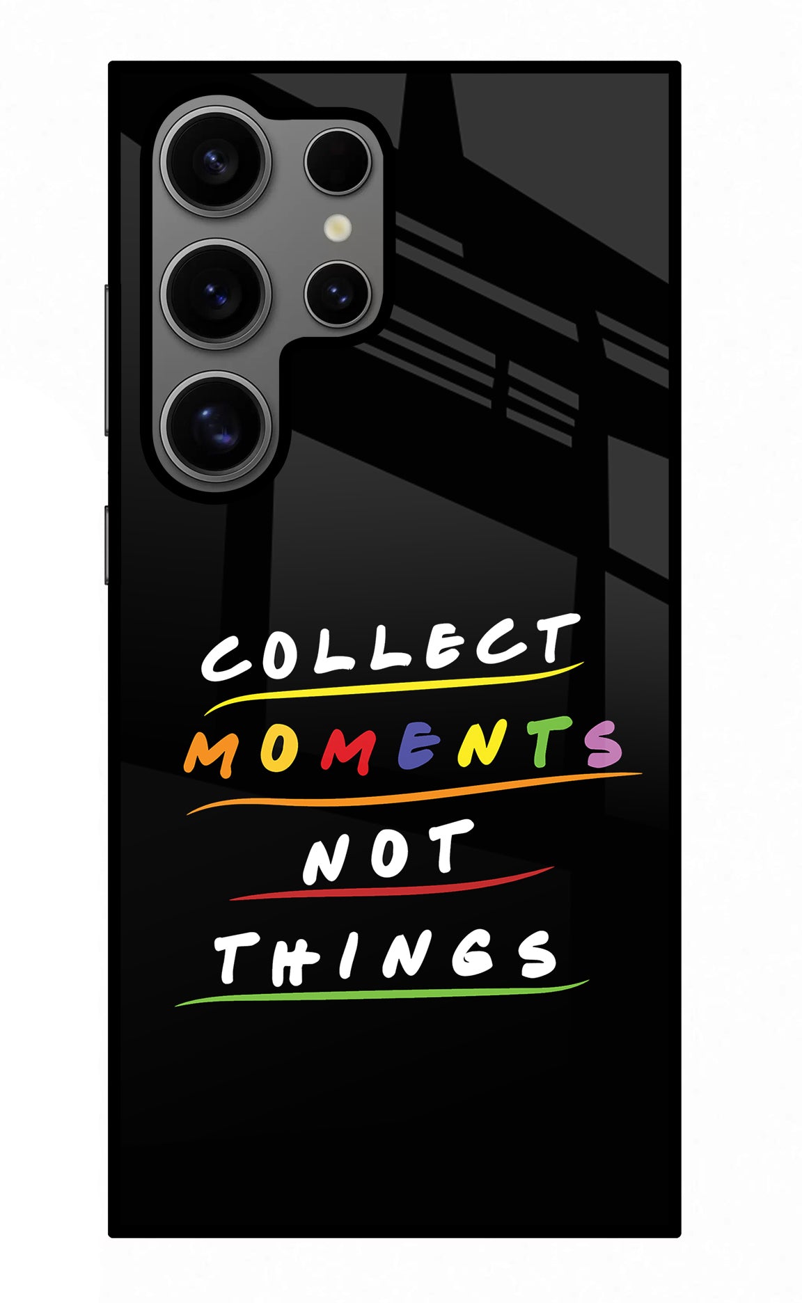 Collect Moments Not Things Samsung S24 Ultra Glass Case
