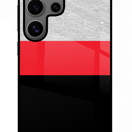 Tri Color Pattern Samsung S24 Ultra Glass Case