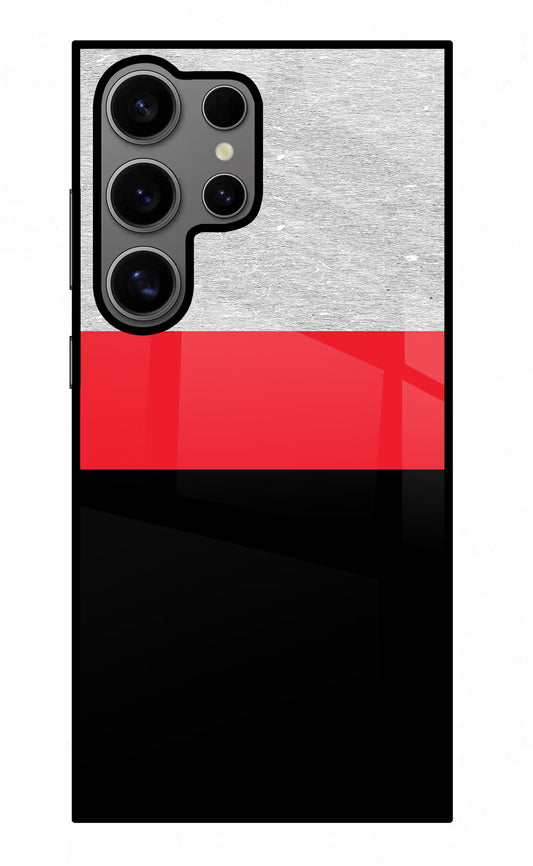 Tri Color Pattern Samsung S24 Ultra Glass Case