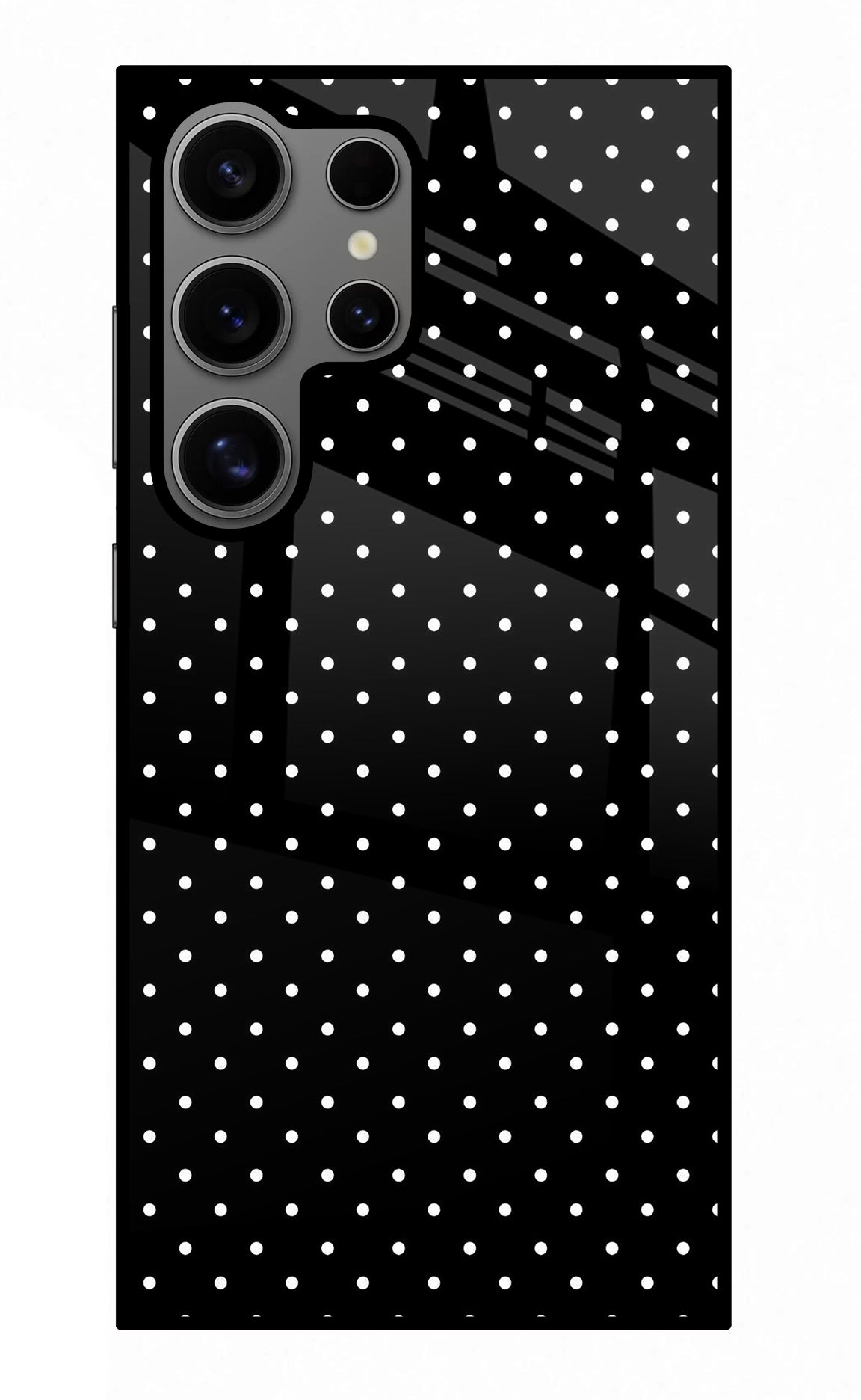 White Dots Samsung S24 Ultra Glass Case