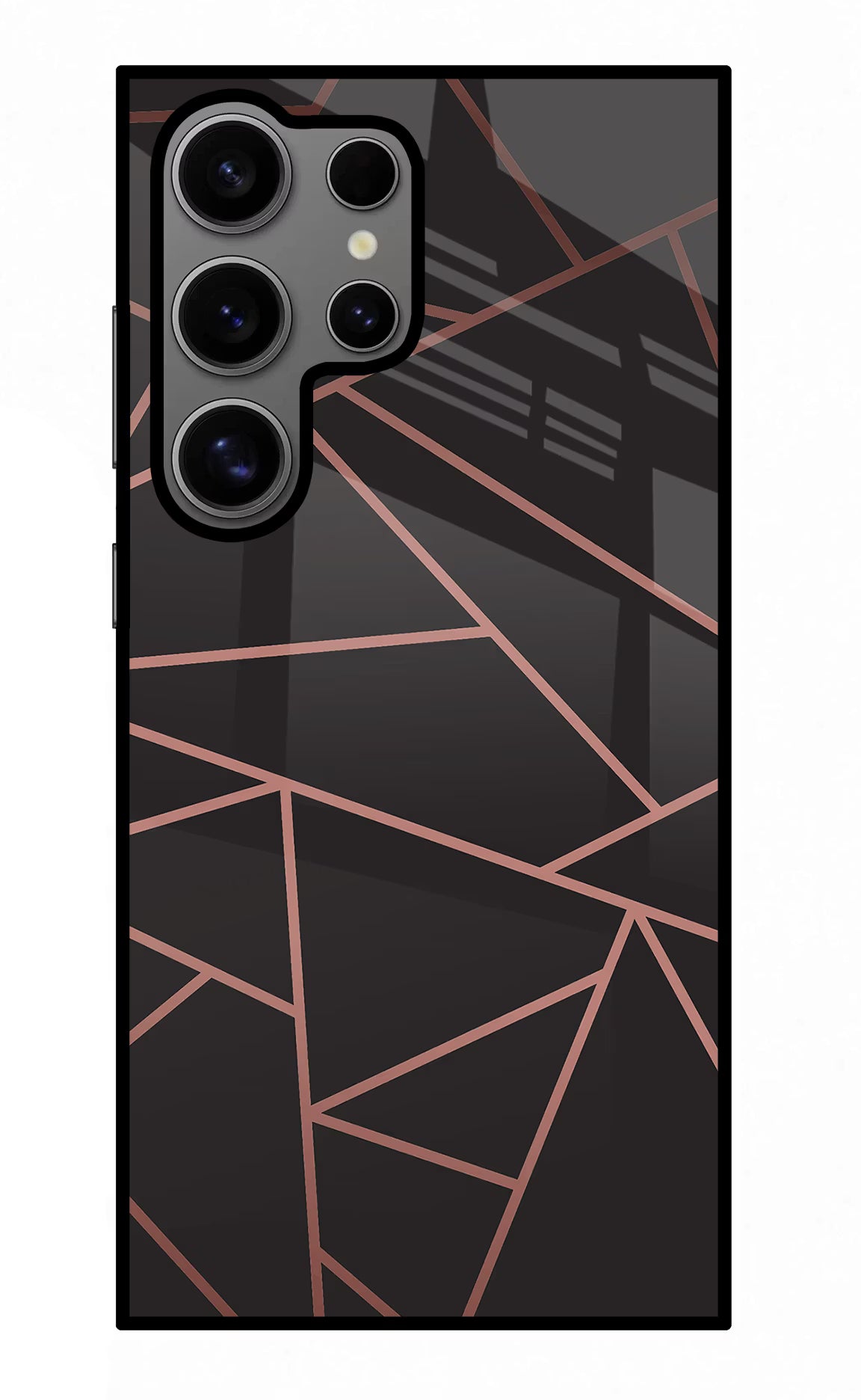 Geometric Pattern Samsung S24 Ultra Glass Case Back Cover by Casekaro