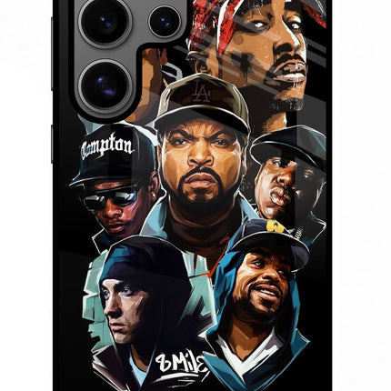Rappers Samsung S24 Ultra Glass Case Back Cover by Casekaro