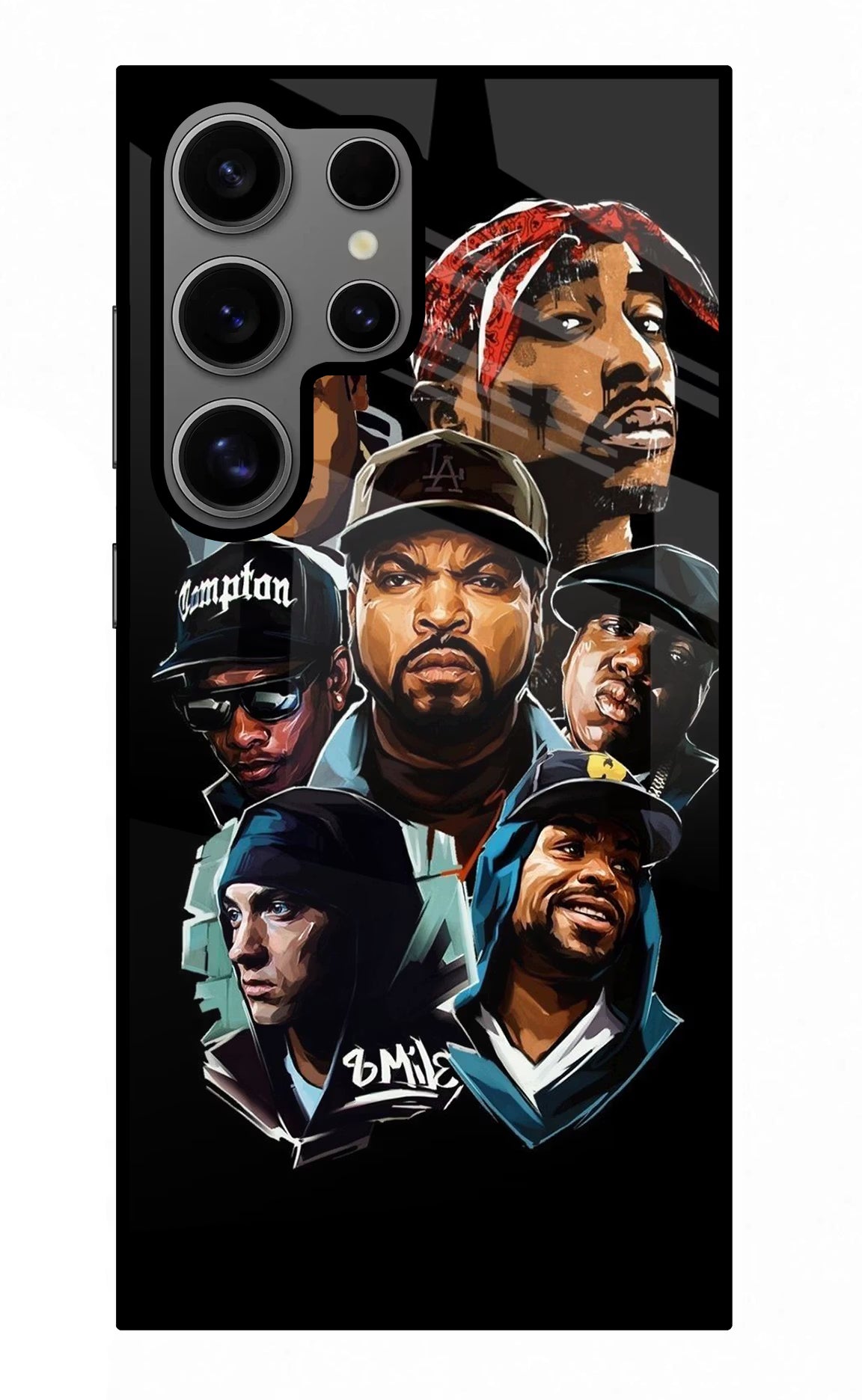 Rappers Samsung S24 Ultra Glass Case Back Cover by Casekaro