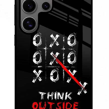 Think out of the BOX Samsung S24 Ultra Glass Case Back Cover by Casekaro