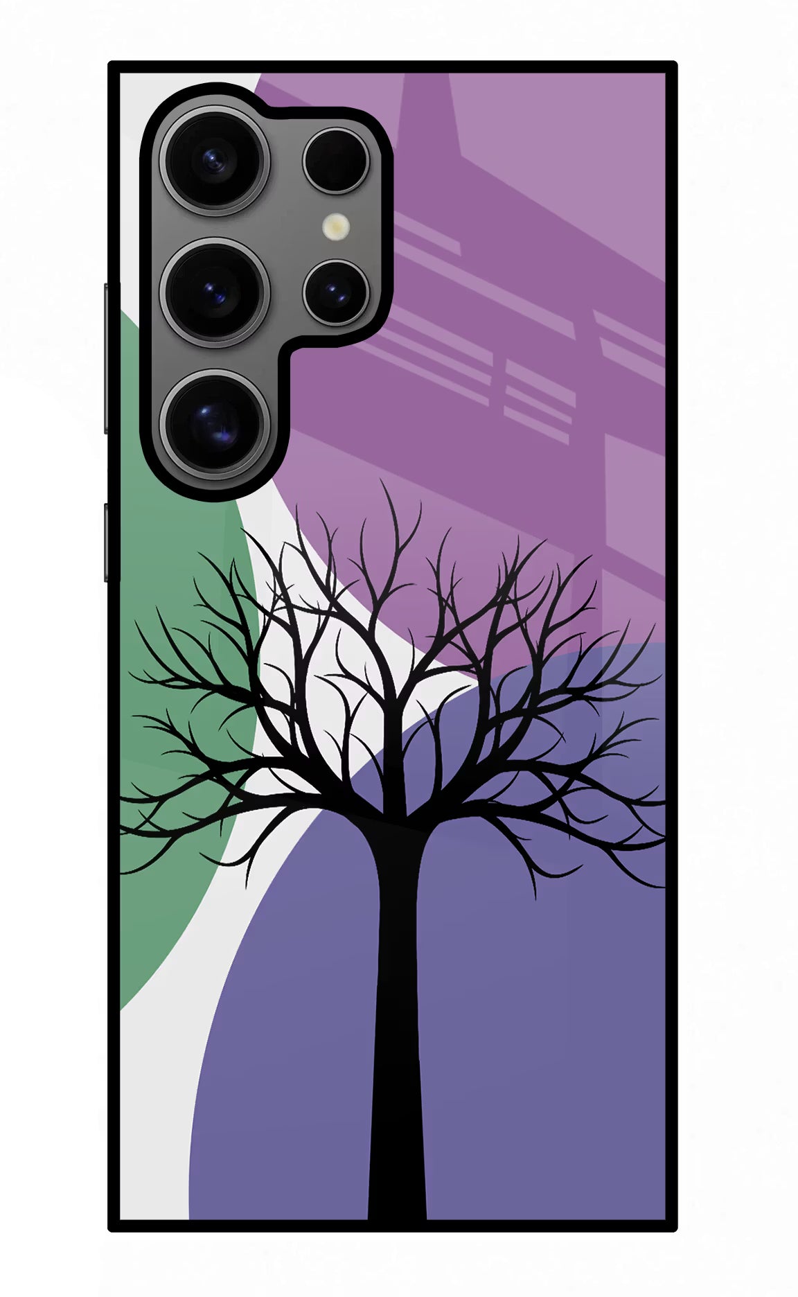 Tree Art Samsung S24 Ultra Glass Case Back Cover by Casekaro