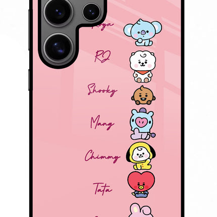 BTS names Samsung S24 Ultra Glass Case Back Cover by Casekaro