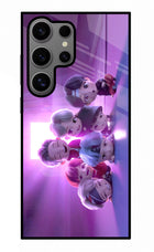 BTS Chibi Samsung S24 Ultra Glass Case