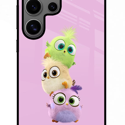 Cute Little Birds Samsung S24 Ultra Glass Case Back Cover by Casekaro