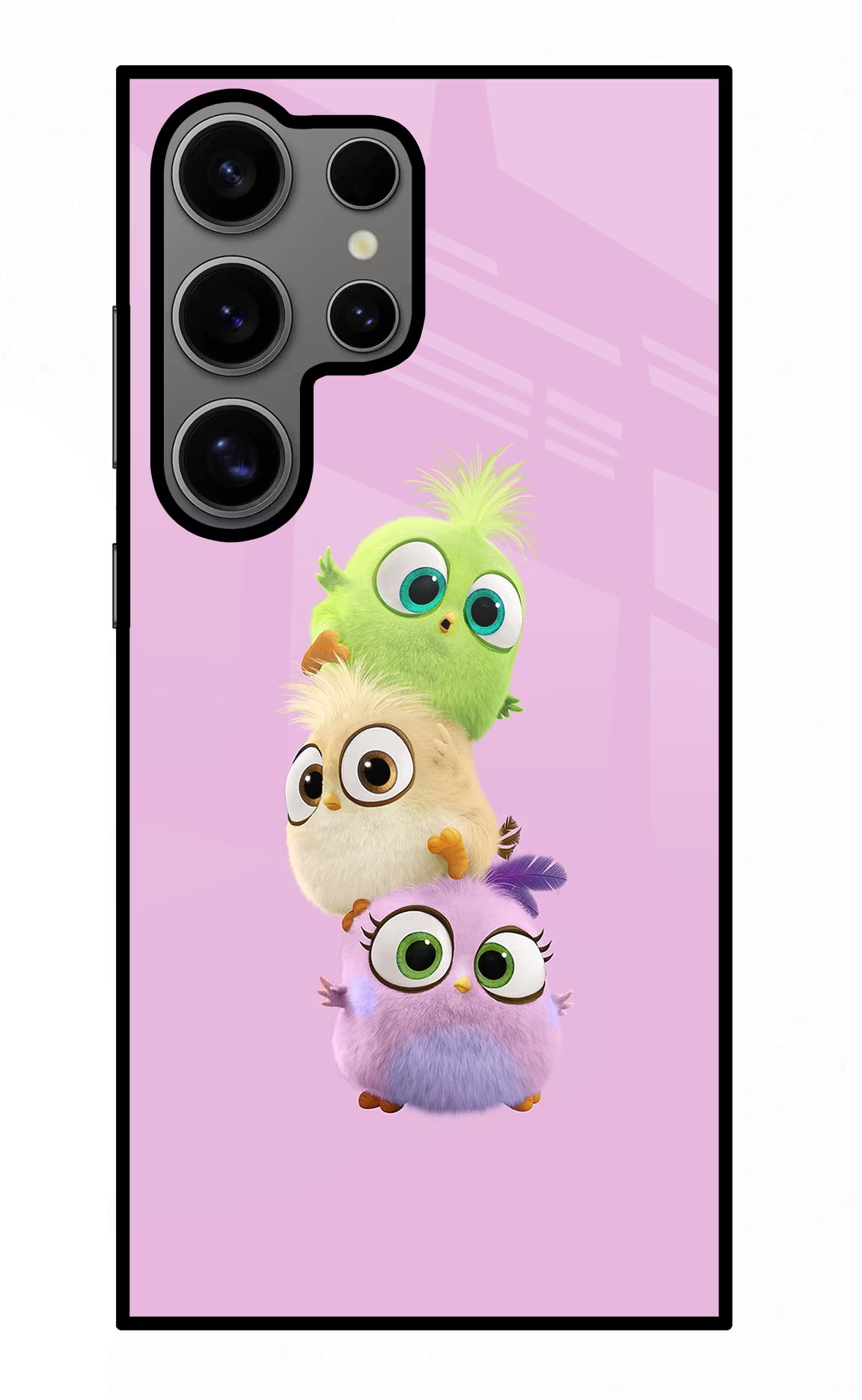 Cute Little Birds Samsung S24 Ultra Glass Case Back Cover by Casekaro