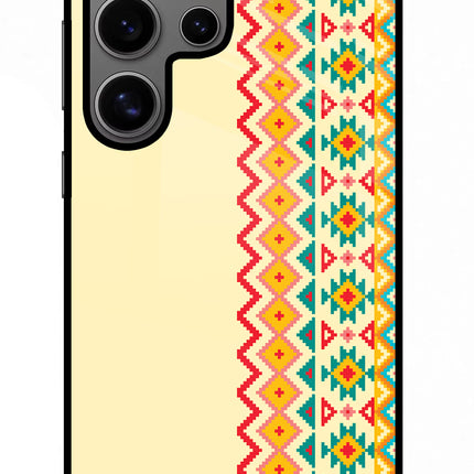 Ethnic Seamless Samsung S24 Ultra Glass Case Back Cover by Casekaro