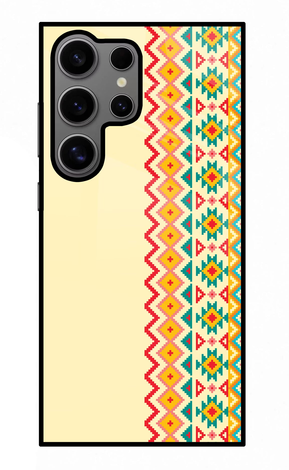 Ethnic Seamless Samsung S24 Ultra Glass Case Back Cover by Casekaro