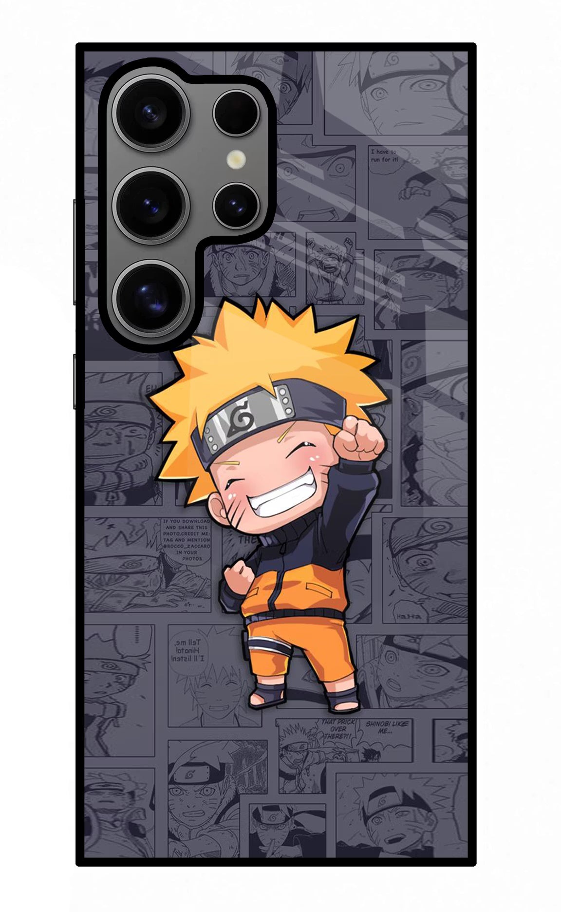 Chota Naruto Samsung S24 Ultra Glass Case Back Cover by Casekaro