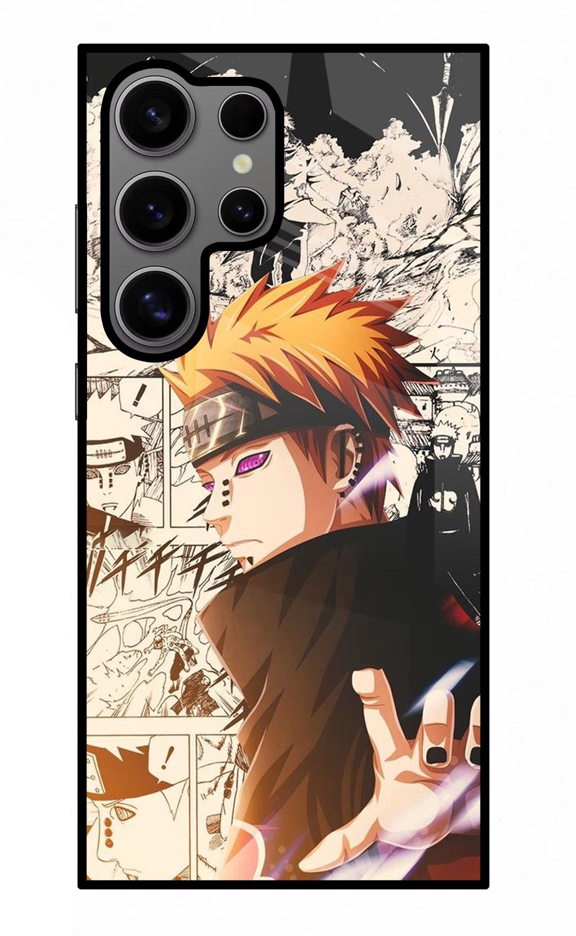 Pain Anime Samsung S24 Ultra Glass Case Back Cover by Casekaro