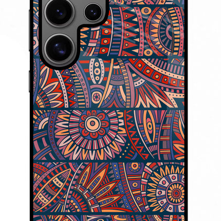 African Culture Design Samsung S24 Ultra Glass Case Back Cover by Casekaro